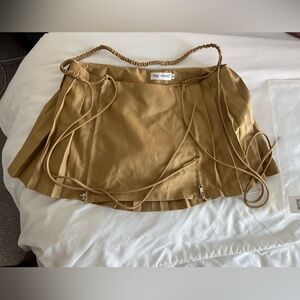 No dress tan mini skirt in size L